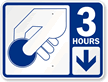 3 Hour Pay Parking Sign with Symbol