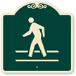 Pedestrian Crossing Dome Shaped SignatureSign