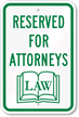 Reserved Attorneys Sign