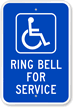 RING BELL FOR SERVICE Sign