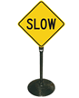 Slow Down Sign & Post Kit