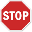 Octagon Shaped STOP Sign