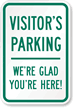 Visitor's Parking Sign