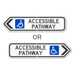 Accessible Pathway Handicapped Access Sign