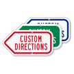 Add Your Custom Directions Left Arrow Sign