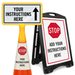 Add Your Instructions Here Custom Stop Sign