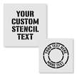 Add Your Text Here Custom Floor Stencil