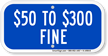 $50 to $300 Fine Aluminum ADA Handicapped Sign