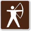 Archer Symbol Sign For Campsite