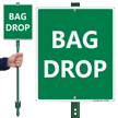 Bag Drop Lawnboss Sign And Stake Kit