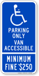 California Handicap Parking Sign
