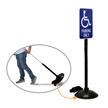 17" Diameter Cast Iron Sign Stand (with bolts, nuts & wheel attachment) for signs up to 24" x 24"