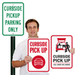 Curbside Pickup Parking Call When You Arrive Sign