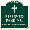 Custom Designer Church Parking Sign