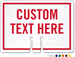 Custom Cone Top Warning Sign Add Custom Text Here