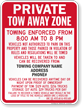 Custom Ohio Tow-Away Sign