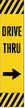 Drive Thru Lotboss Reflective Adhesive Label With Arrow