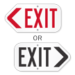 Exit Sign With Arrow