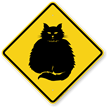 Fat Cat Symbol Guard Cat Sign