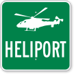 Heliport Public Information Sign