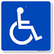 Large Handicapped symbol Sign