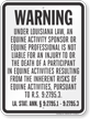 Louisiana Equine Liability Sign