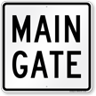 Main Gate ID Sign