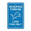 NFL Detroit Lions Lion Primary Logo Parking Sign