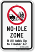 State Idle Sign for Maine