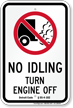 State Idle Sign for Michigan, Blue Background