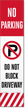 No Parking Do Not Block Driveway LotBoss Label