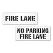 No Parking Fire Lane Stencil