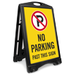 No Parking Past This Sidewalk Sign