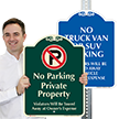 No Parking Private Property Signature Sign