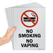 No Smoking No Vaping Sign Pack