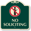 No Soliciting Signature Sign