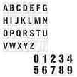Number and Letter Floor Stencil Set