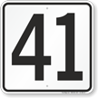 Parking Lot Number 41 Sign
