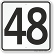 Parking Lot Number 48 Sign