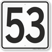 Parking Lot Number 53 Sign