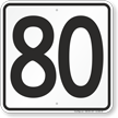 Parking Lot Number 80 Sign
