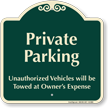 Private Parking Signature Sign