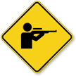 Rifle Range Symbol Sign