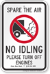 State Idle Sign for California