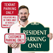 Tenant Customer Resident Parking Only Sign