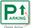 Directional Parking Sign (arrow up or down)