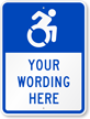 Custom Updated ADA Compliant Accessible Symbol Sign
