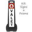 Valet LotBoss Portable Sign Kit With Arrow