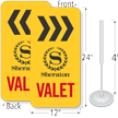 Custom Valet Parking Sign And Post Kit