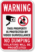 Violators Will Be Prosecuted No Dumping Sign